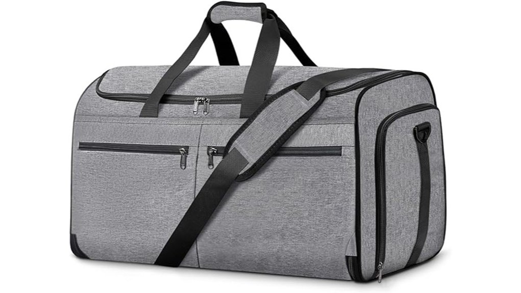 convertible garment bag with shoes