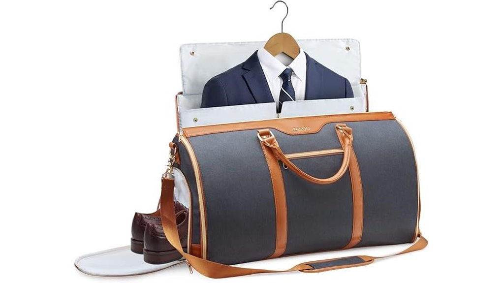 convertible garment duffel carry on