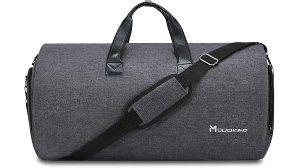 convertible garment duffel with strap