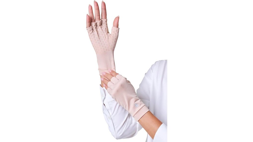 coolibar uv fingerless gloves