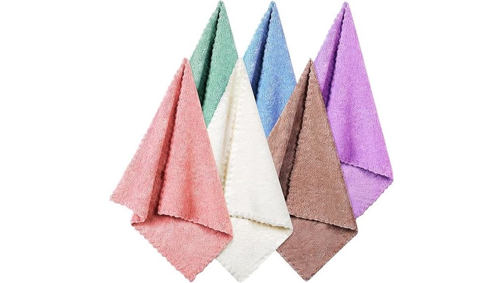 coral microfiber facial washcloths