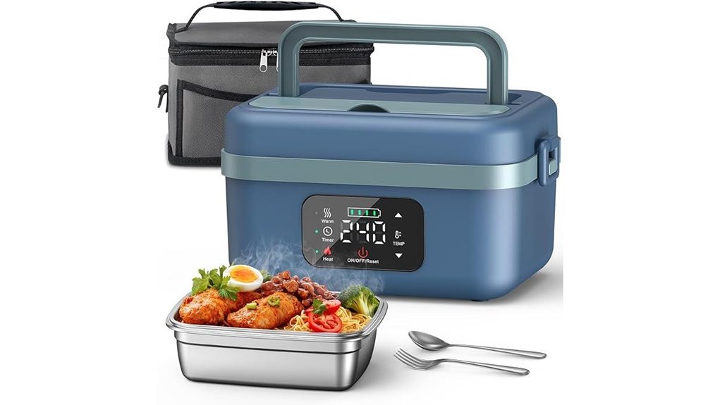 cordless rechargeable heated lunchbox