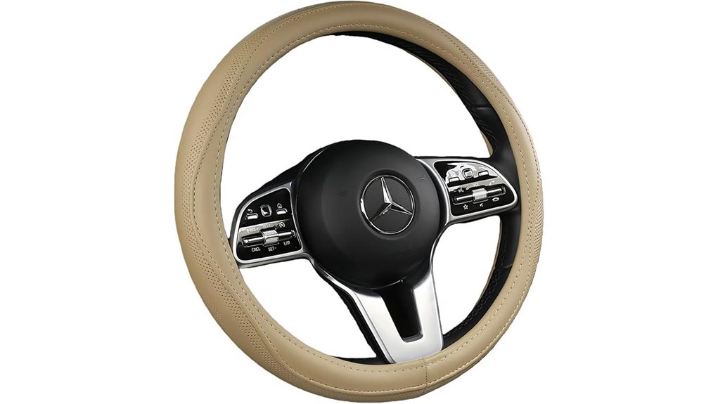 cowhide heat resistant steering cover