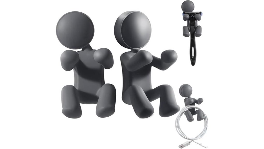 creative silicone bathroom hooks