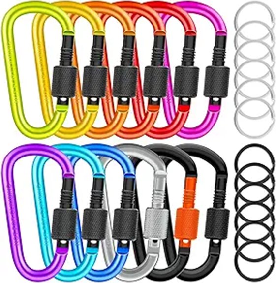 cridoz locking d ring carabiners