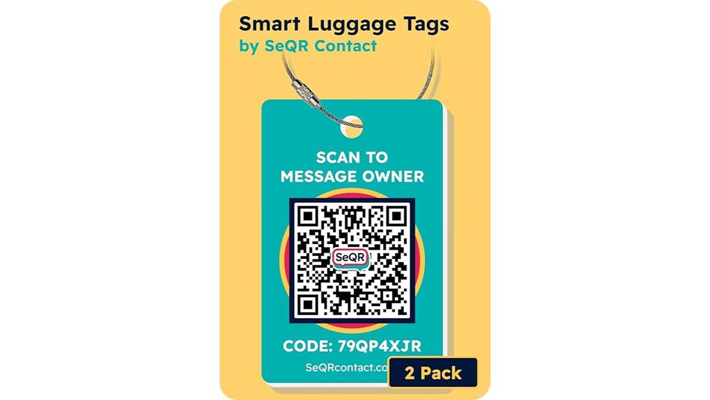 custom qr luggage tags