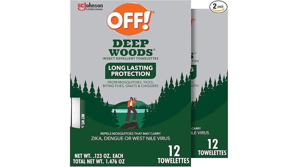 deep woods insect wipes