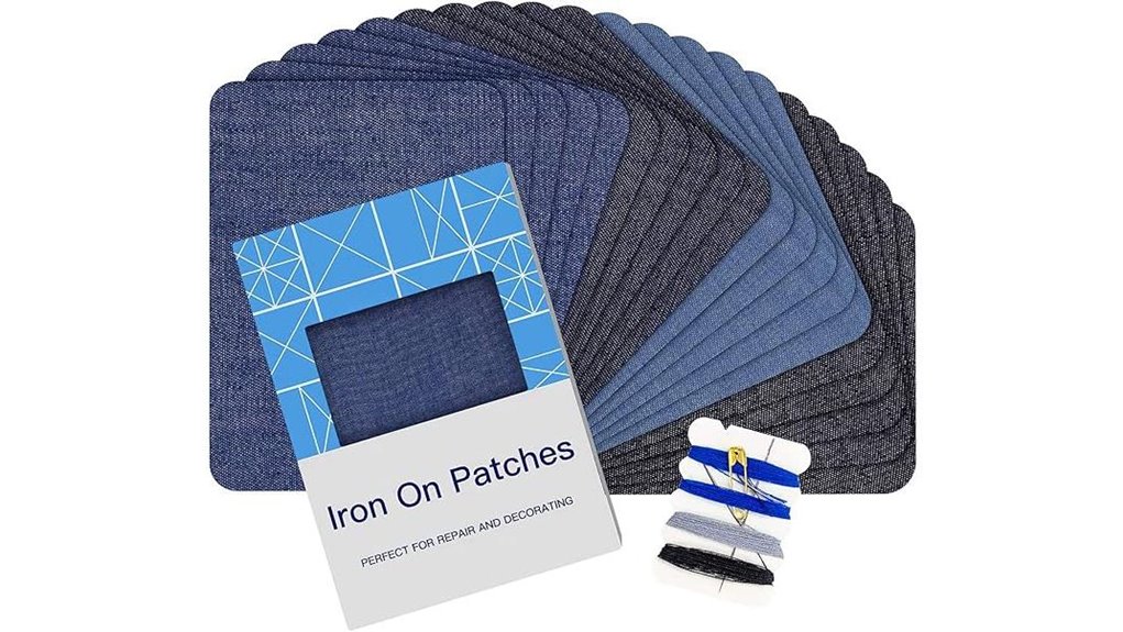 denim iron on repair patches