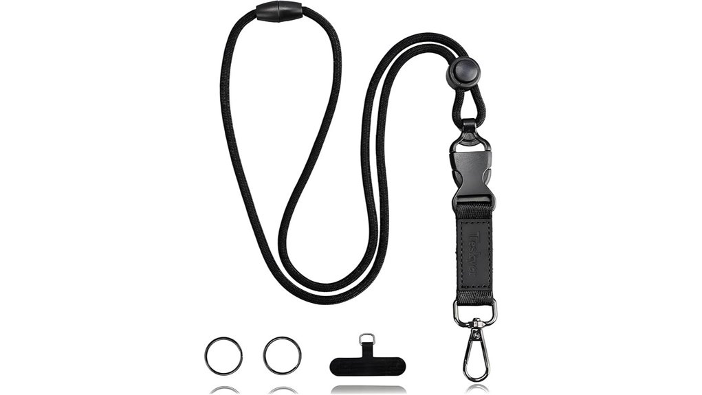 detachable buckle breakaway lanyard