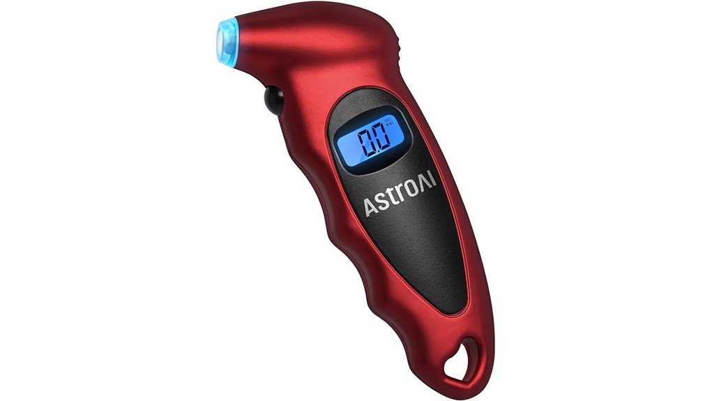 digital tire gauge with presta