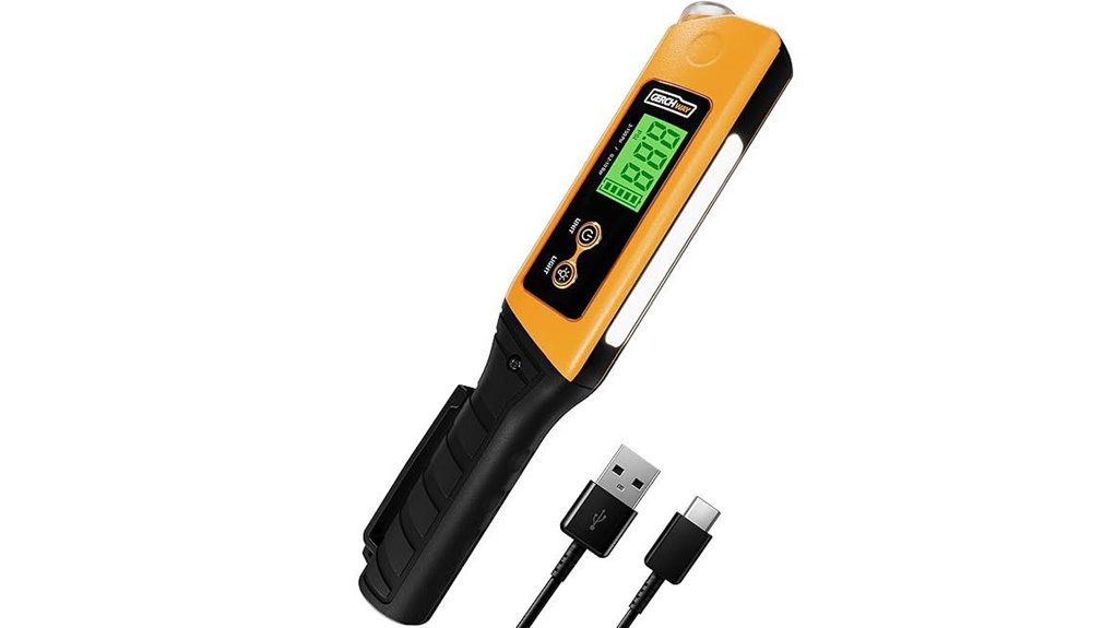 digital tire pressure gauge with light