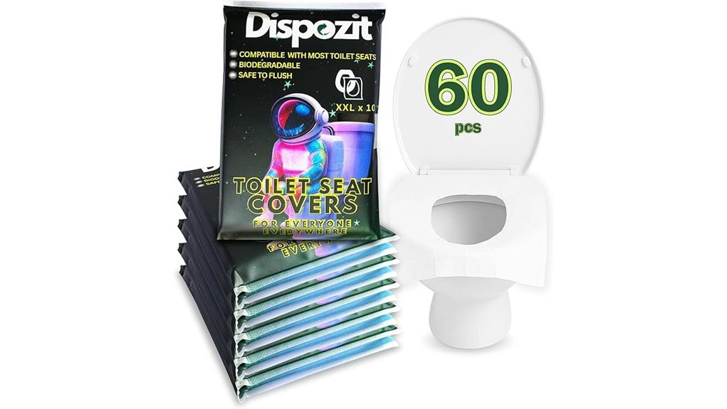 disposable biodegradable flushable toilet seat covers