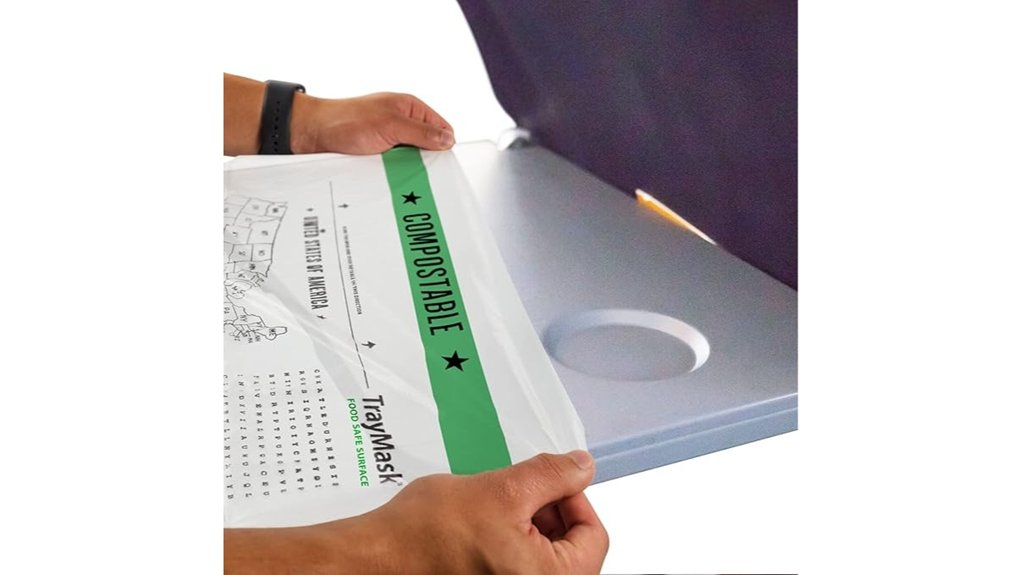 disposable compostable tray covers