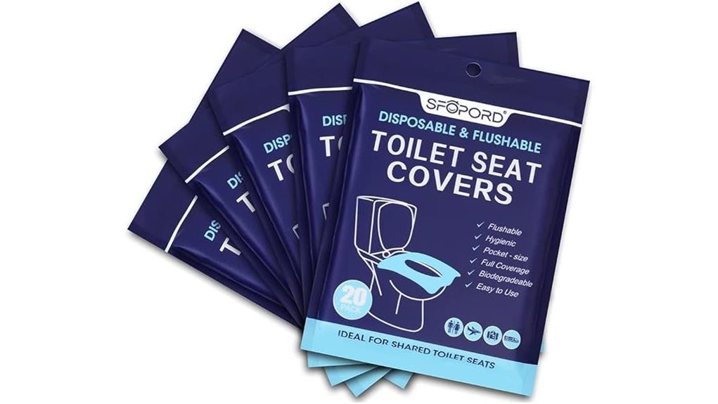 disposable flushable toilet seat covers