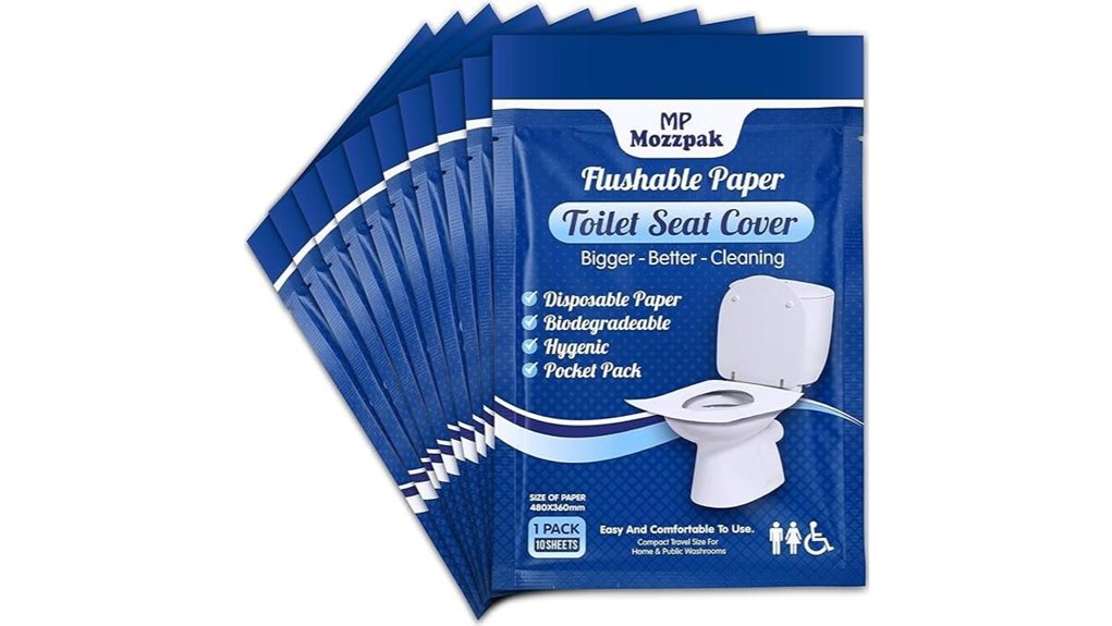 disposable flushable toilet seatcovers