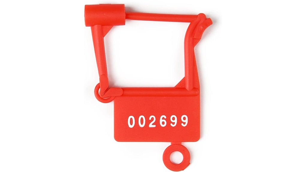 disposable numbered tamper proof seals