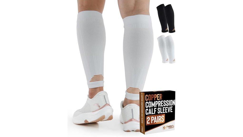 doctor s select copper calf compression sleeves