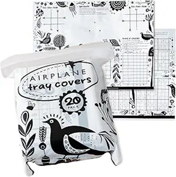 double sided disposable tray covers