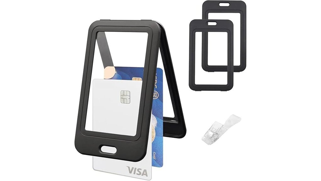 double sided waterproof badge holders