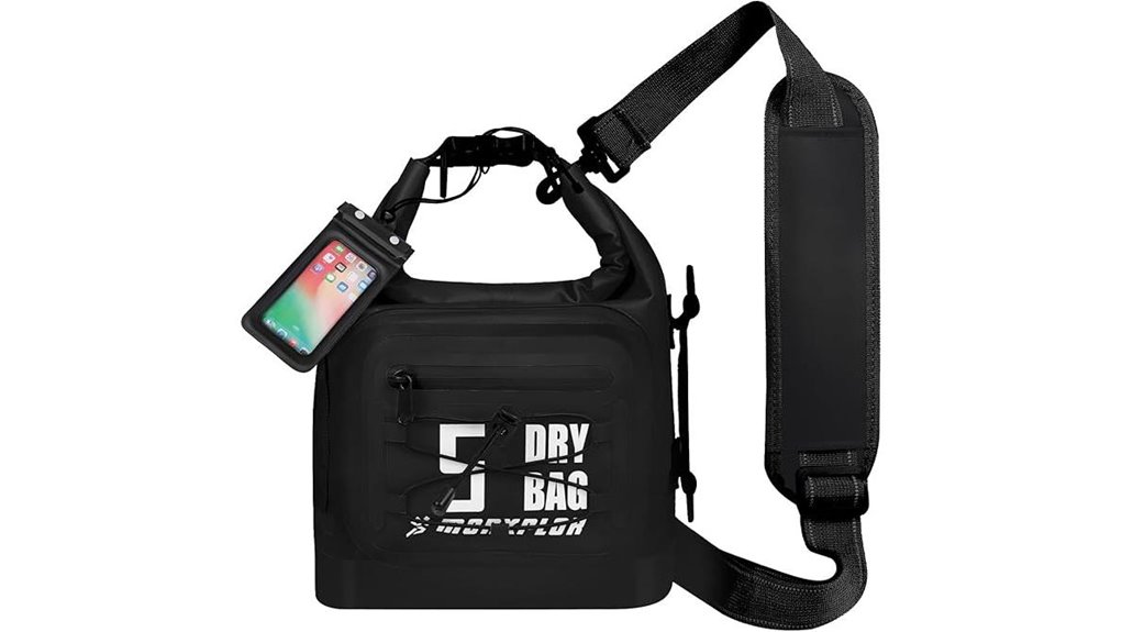 dry roll top phone backpack