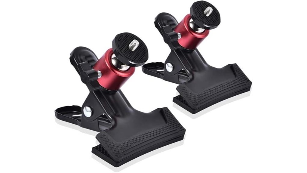 dual 360 swivel tripod clamp