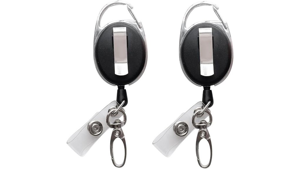 dual claw badge reel