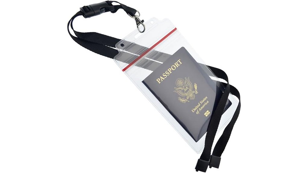 durable five card waterproof lanyard