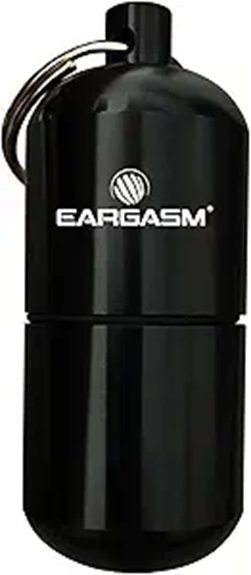 eargasm waterproof metal keychain