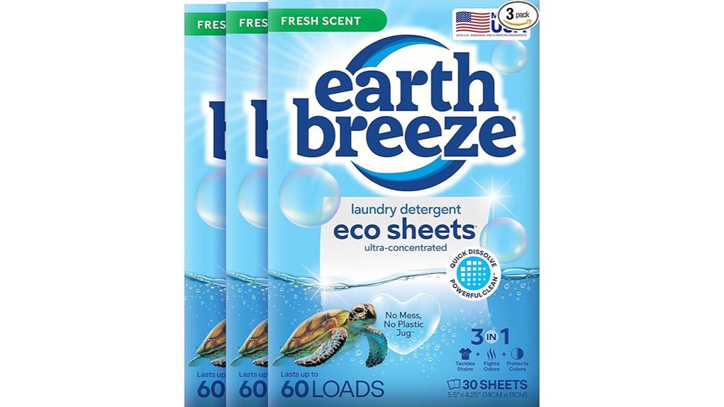 earth breeze fresh scent sheets
