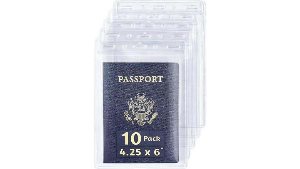 eco friendly clear passport holders