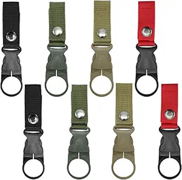 eight pack water bottle carabiners
