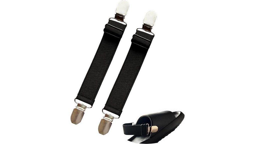 elastic non slip heel straps