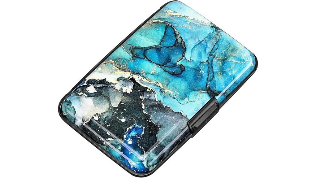 elfish graygreen aluminum rfid cardholder