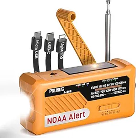 emergency multi power weather radio