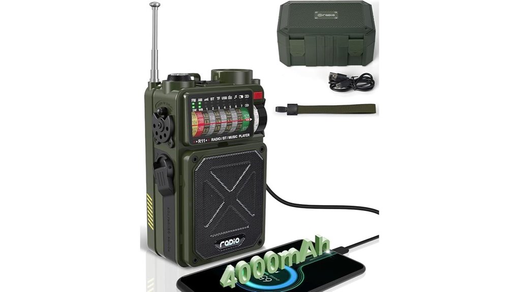 emergency solar crank radio