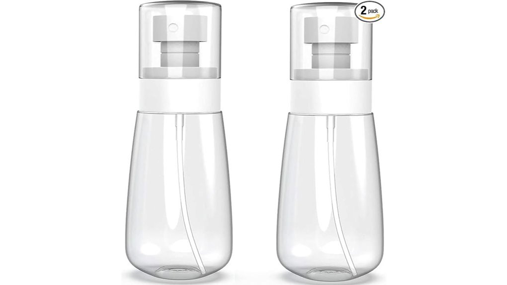 empty travel refillable spray bottles