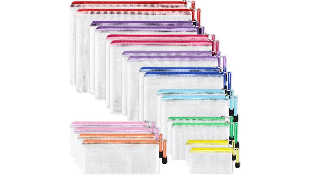 eoout 8 size 20 pack zipper pouches