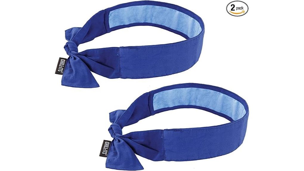 ergodyne blue cooling bandanas pack