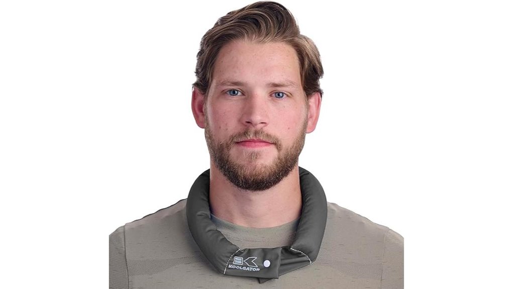 evaporative neck cooling wrap