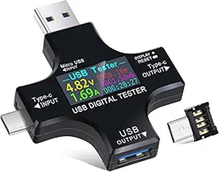 eversame 2 in 1 usb c tester