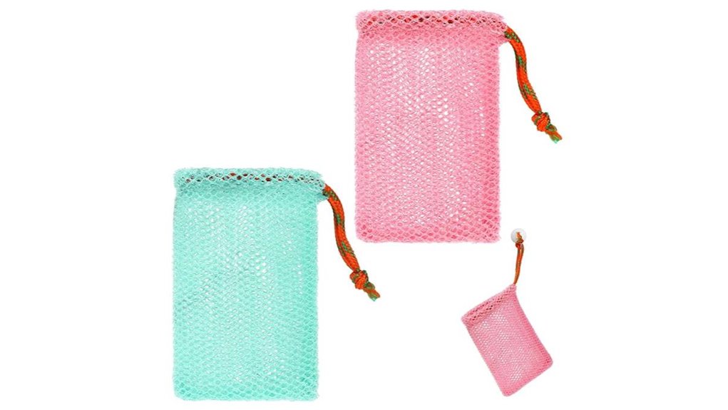 exfoliating mesh soap saver bags