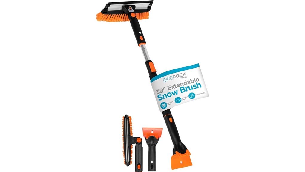 extendable 39 inch snow brush