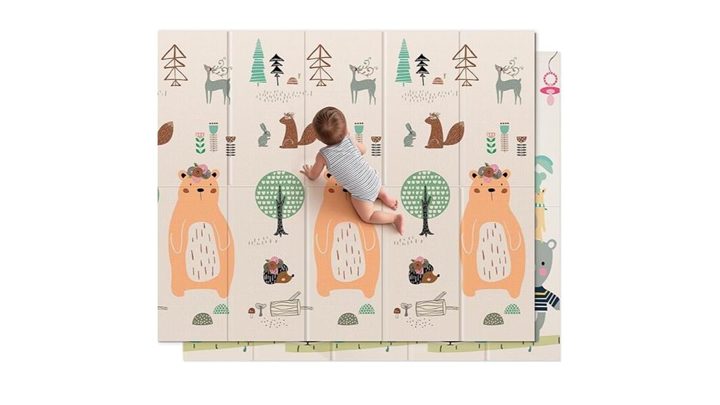 extra large foldable baby playmat