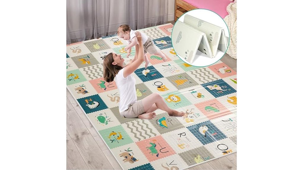 extra large reversible waterproof baby playmat