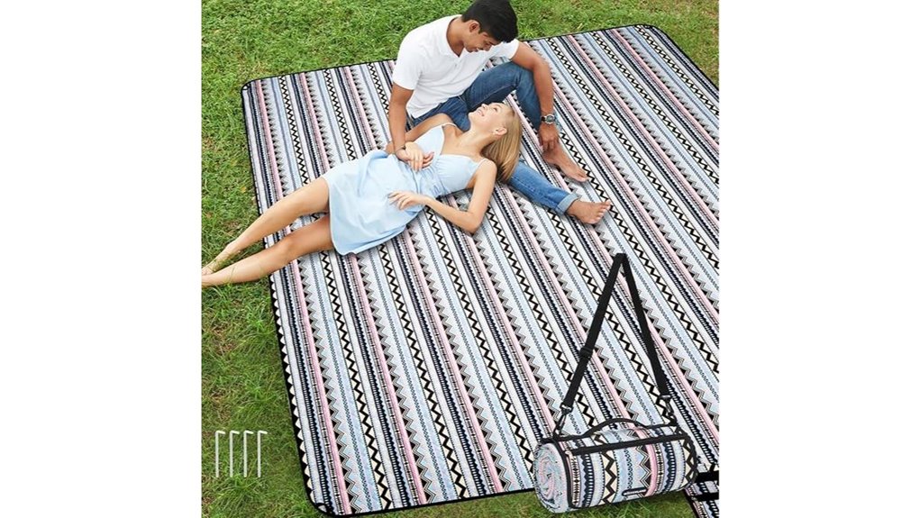 extra large waterproof boho blanket