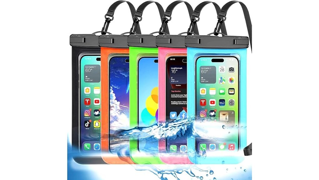 famoby 5 pack multicolor waterproof