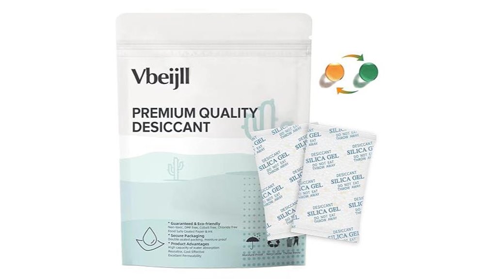 fifty 5 gram food grade silica