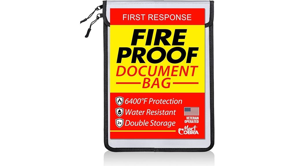fireproof document protection bag