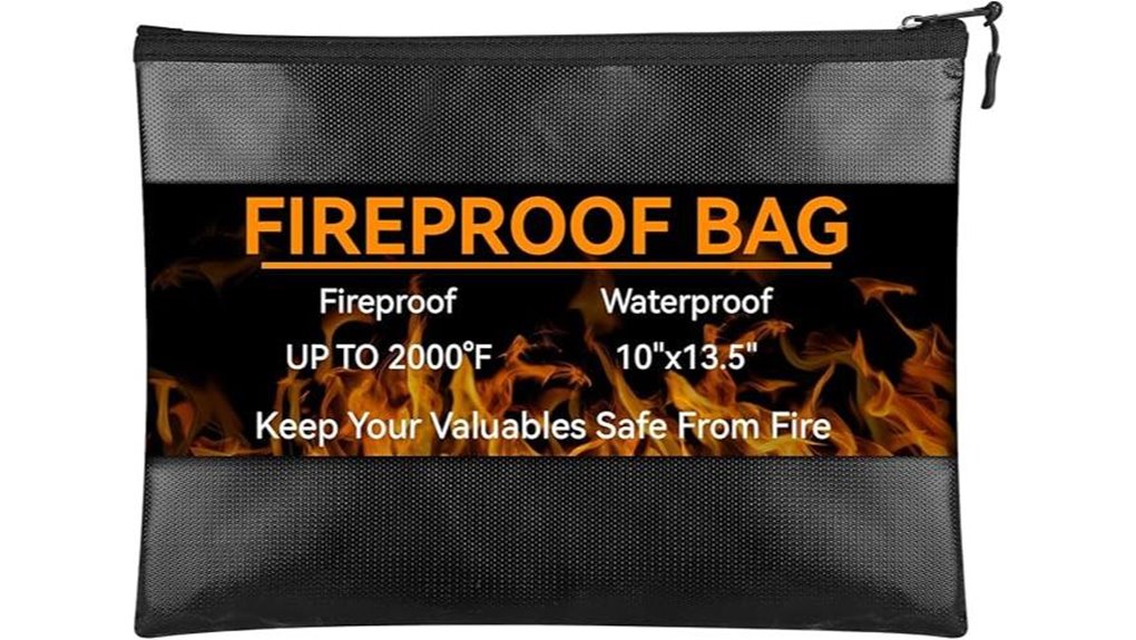 fireproof waterproof document bag
