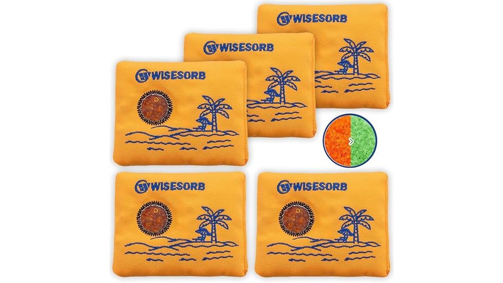 five 100g rechargeable desiccants